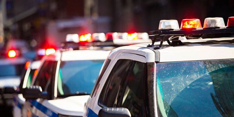 Police Cars on scene