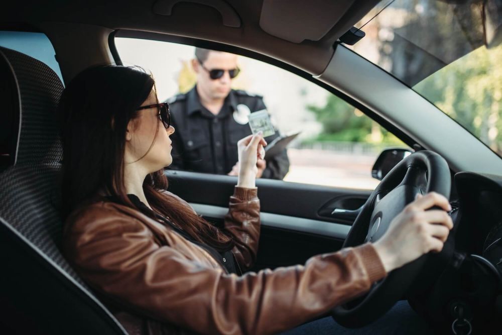 traffic stop in progress